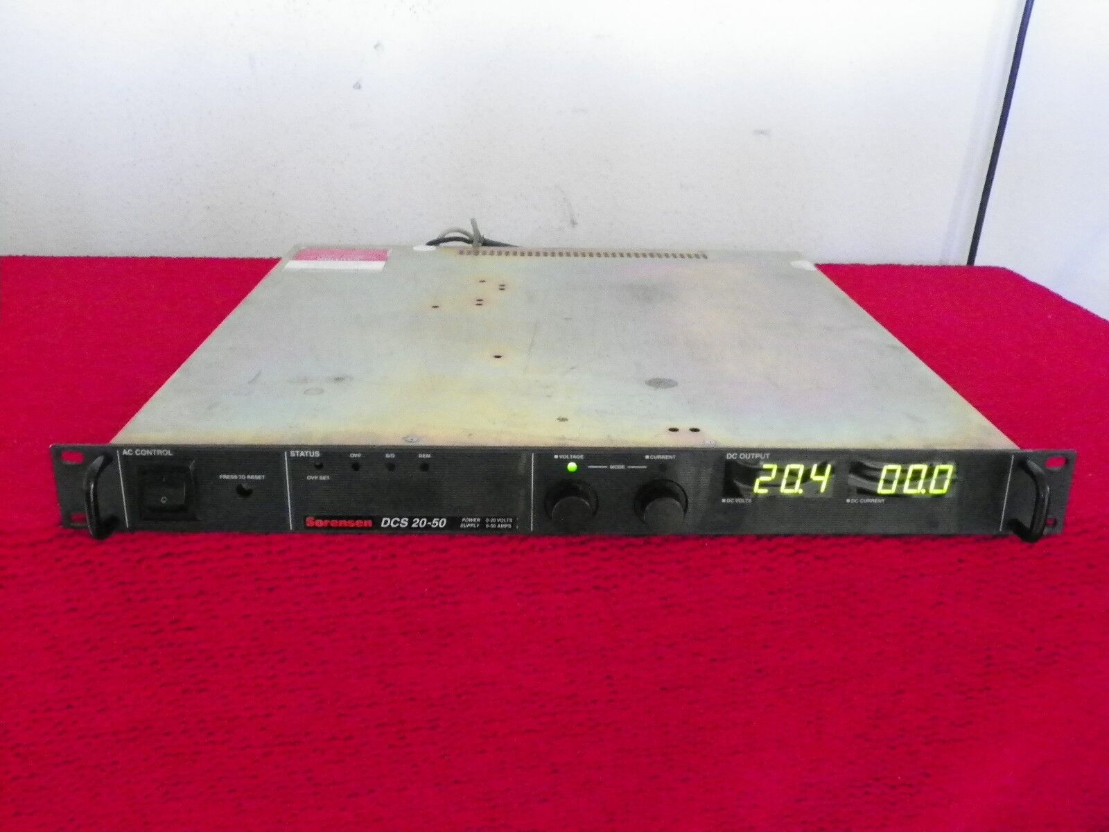 SORENSEN DCS20-50 w/ M9A GPIB option (fully tested) SORENSEN DCS20-50 w/ M9A GPIB option (fully tested)